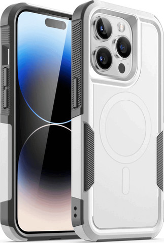 כיסוי קשיח-iPhone 17 Pro Max עם MagSafe לבן
