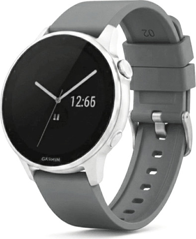 רצועת גומי Quick Release 20mm מסוג Hypoallergenic FKM Classic אבזם כסוף Grey