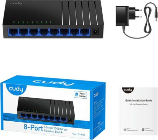 מתג שולחני Cudy 8-Port Gigabit GS108D