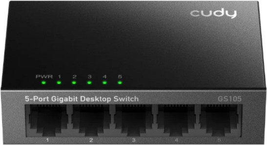 מתג Switch שולחני Cudy 5-Port Gigabit 10/100/1000Mbps GS105-IL כיסוי מטאלי