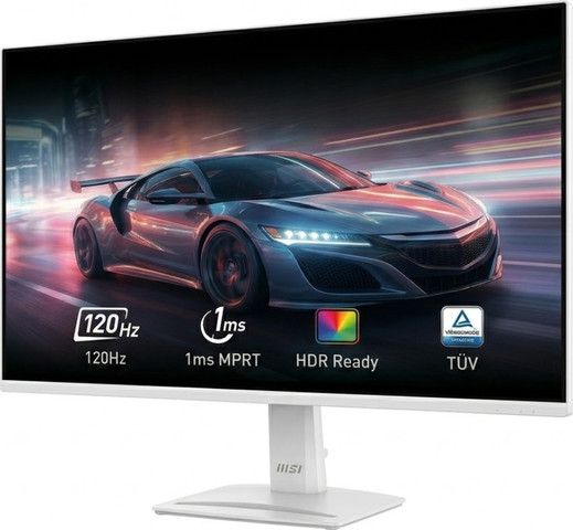 מסך מחשב עסקי "24.5 E2 MSI PRO MP251W FHD IPS 24.5 100Hz עם חיבור VESA והגנת עיניים צבע לבן