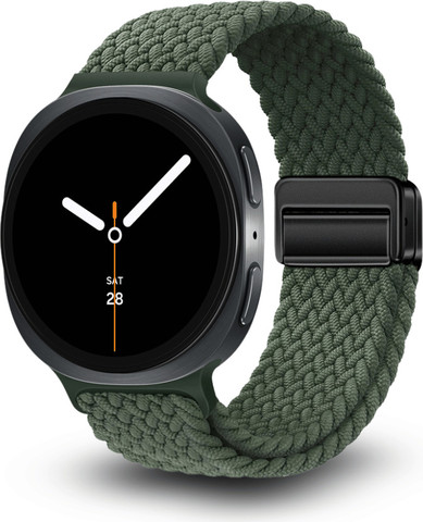 רצועה לסמסונג Galaxy Watch 8 מגנטית Loop ניילון חבל WB06 Green