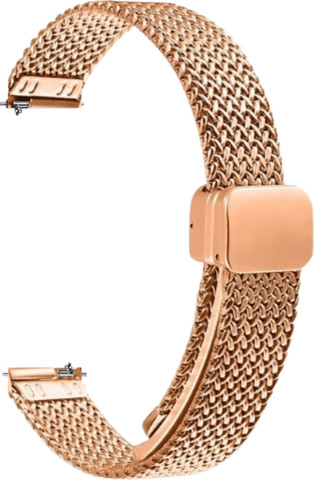 רצועה מגנטית Mesh 14mm Quick Release לגרמין לילי 2 Rose Gold