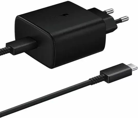 מטען קיר מהיר 45W USB-C עם כבל 1.8 מטר Samsung שחור