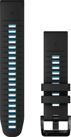 רצועת סיליקון מקורית לשעוני גרמין QuickFit 22MM Black Cirrus Blue