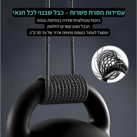 כבל טעינה מגנטי USB-A ל-Lighting (אפל) ניילון שזור 12W לבן וכסף CB03