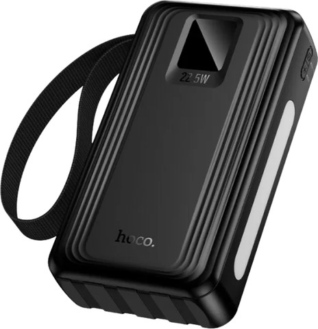 סוללת גיבוי 20000mAh טעינה מהירה 22.5W עם 4 כבלים מובנים ופנס Hoco J173