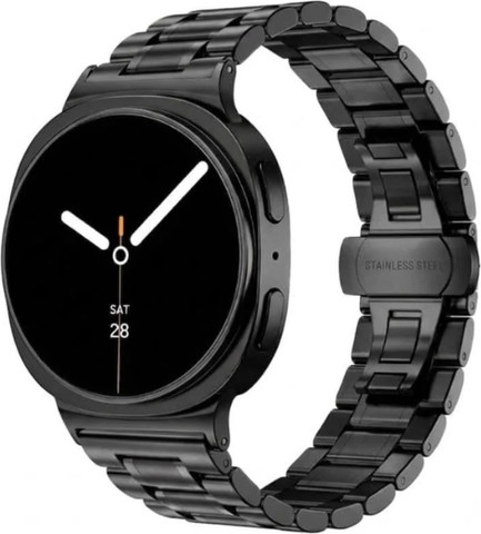 רצועה ברזל חוליות שחורה Galaxy Watch 8 Grand Series WB10
