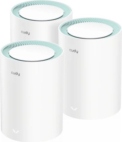 ראוטר Mesh Wi-Fi 6 AX1500 לכיסוי ביתי מלא Cudy M1500 (3 יחידות)