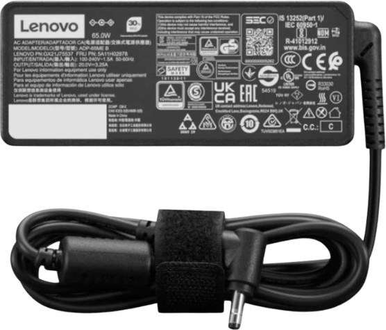 ספק כח מקורי למחשבים ניידים Lenovo 65W GX21M79554 Round tip