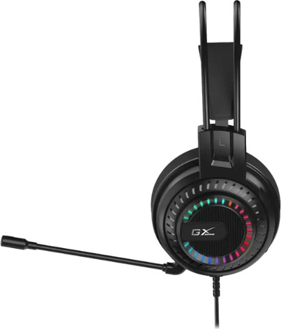 אוזניות גיימינג חוטיות USB-A עם תאורת RGB Genius HS-GX570U שחור