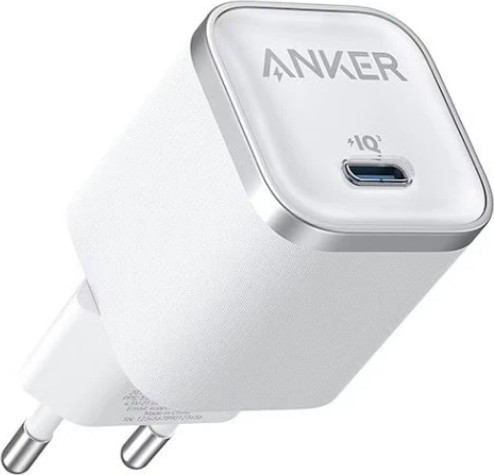 מטען קיר קומפקטי 45W USB-C Anker Nano לבן