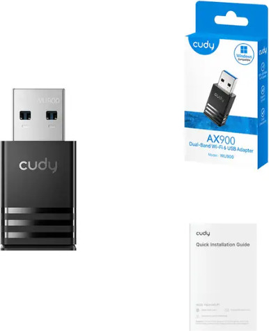 מתאם רשת אלחוטי Cudy AX900 Dual Band Wi-Fi 6 USB WU900