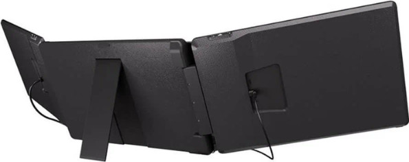 מסך נייד כפול 14 אינץ' IPS 1920×1200 USB-C + HDMI TRIVIEW S7-C