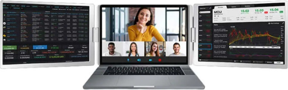 מסך כפול נייד 14 אינץ' IPS שלש את המסכים בכבל אחד TRIVIEW S688 Pro
