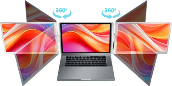מסך כפול נייד 14 אינץ' IPS שלש את המסכים בכבל אחד TRIVIEW S688 Pro