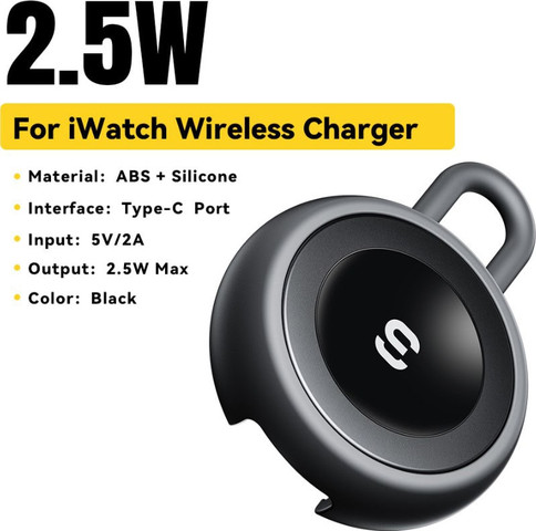מטען אלחוטי מגנטי לשעון Apple Watch עם Type-C נייד ESSAGER ES-WC12