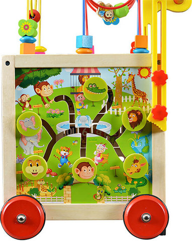 הליכון פעילות מעץ לילדים מושלם דגם ליאו