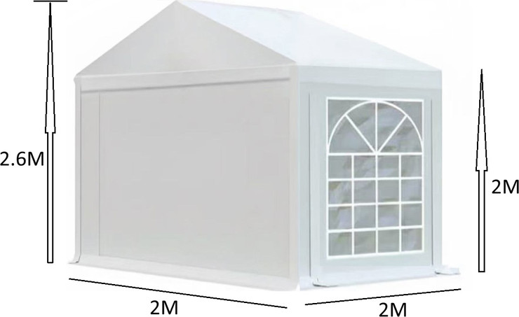 אוהל לאירועים 2X2 פרמיום PVC חזק במיוחד