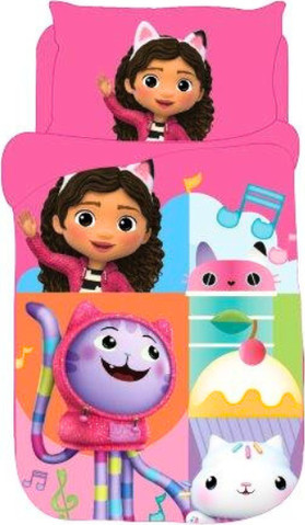בית הבובות של גבי סט מצעים יחיד Gabbys Dollhouse