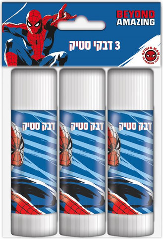 דבק סטיק 15 גרם ספיידרמן שלוש יחידות 822760