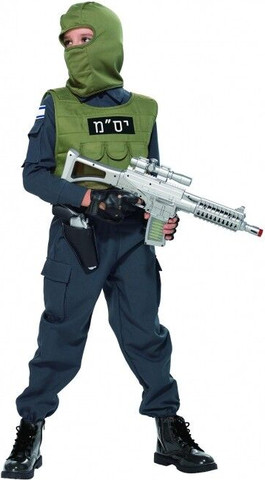 תחפושת לבנים - לוחם יס"מ - מידה 6