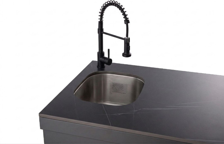 מטבח חוץ אורגון 4 מבערים + כירת צד 55200 BTU, כיור ומקרר 38L מבית G.CHEF – צבע אבן - ghaun