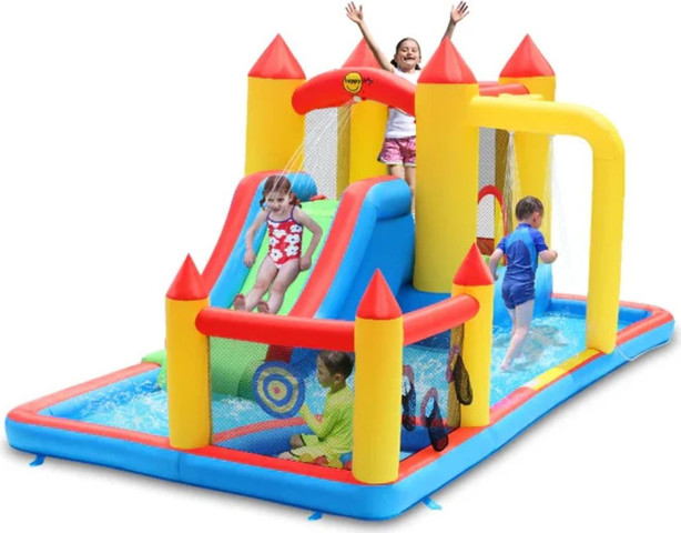 מתקן מתנפח משולב מקפצה ובריכת כדורים מבית Happy Hop – דגם 9751 - happy hop