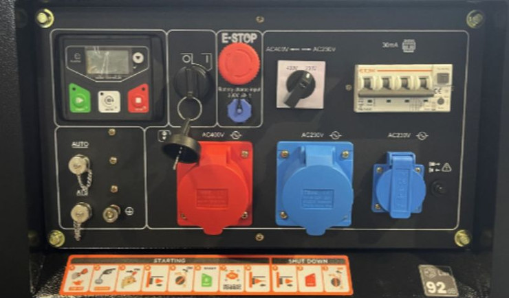 גנרטור דיזל מושתק חד פאזי / תלת פאזי בהספק של 8KVA מבית Kompak