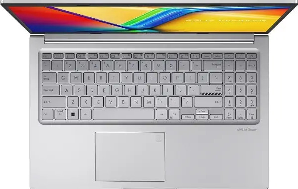 מחשב נייד אסוס עם מעבד אינטל i3 דור 12, 8GB RAM, 512GB SSD, מסך 15.6 FULL HD בצבע כסוף וכולל מערכת הפעלה - ASUS Vivobook 15 Intel Core i3-1215U 512GB SSD 8GB DDR4 15.6 FHD Windows 11 Cool Silver