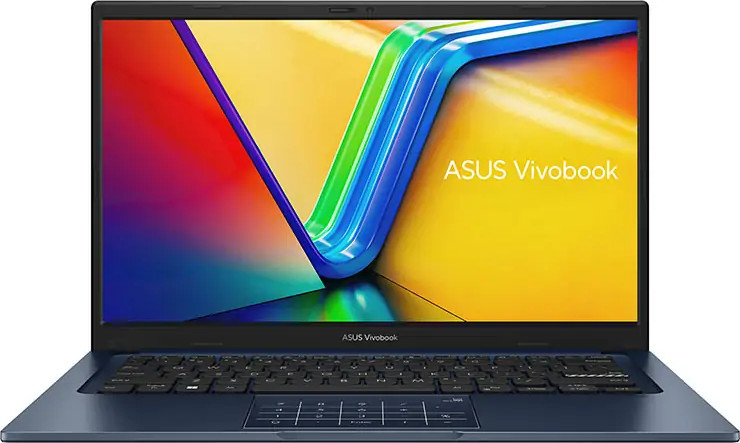 מחשב נייד אסוס - ASUS Vivobook 14 X1404ZA  i7-1255U 14.0 (1920×1080) Full HD 16GB DDR4 512GB SSD Quiet Blue