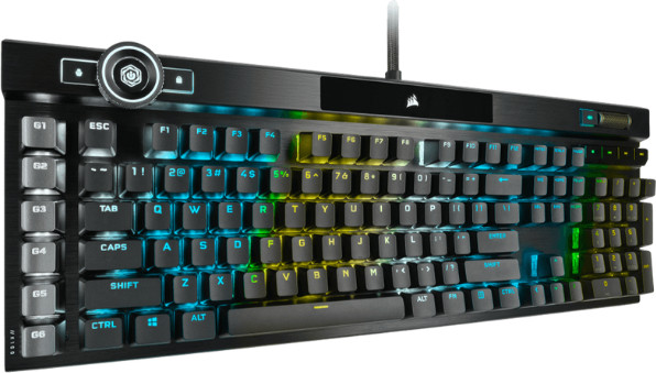 מקלדת גיימינג מכנית K100 CORSAIR OPX Switch Black