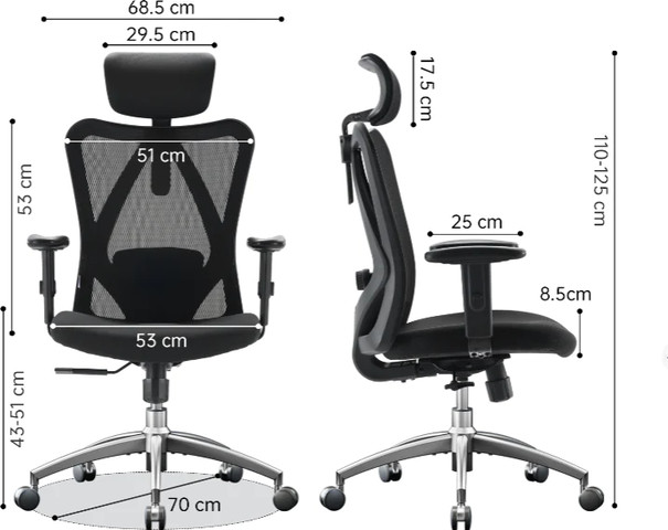 SIHOO M18 Blue כיסא מנהלים