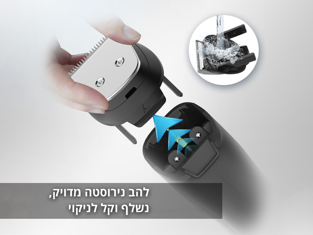 מכונת תספורת לזקן נטענת | מכונת גילוח לגברים – מקצועית, מדויקת וניידת