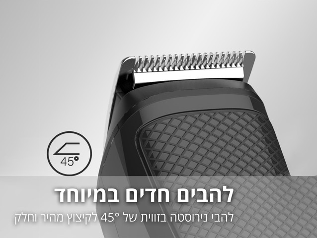 מכונת תספורת לזקן נטענת | מכונת גילוח לגברים – מקצועית, מדויקת וניידת
