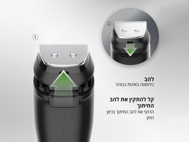 מכונת תספורת לזקן נטענת | מכונת גילוח לגברים – מקצועית, מדויקת וניידת