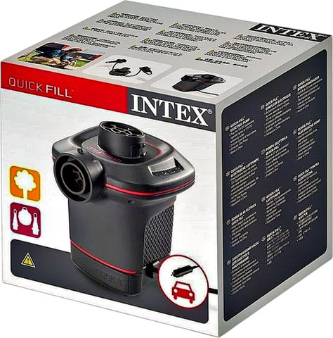 משאבת אוויר חשמלית לרכב 12V – INTEX