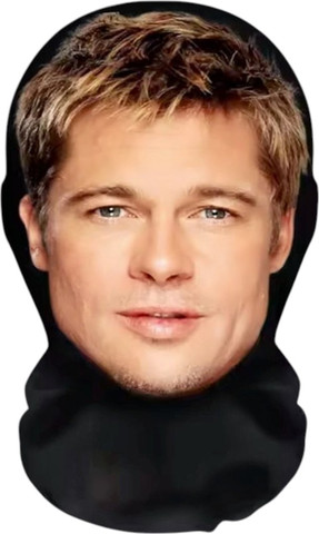 מסיכה 3D של בראד פיט - BRAD PITT