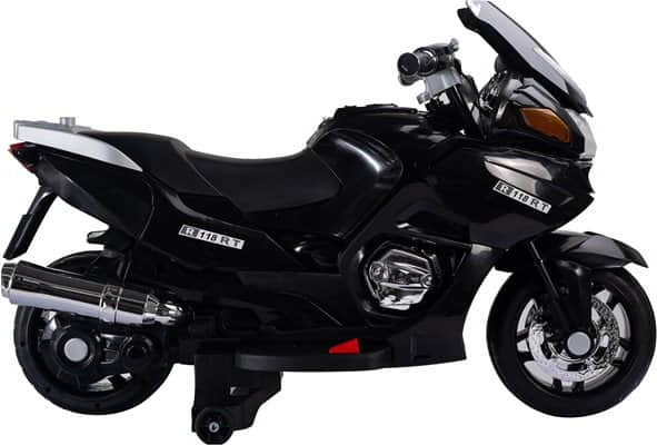 אופנוע ממונע 24V תואם BMW שחור – גלגלי גומי