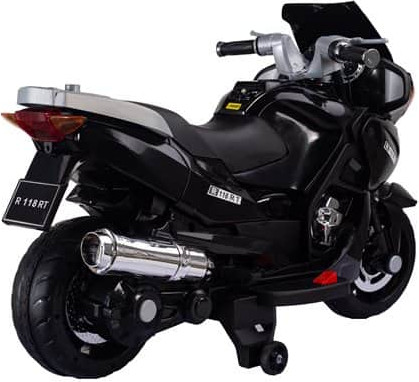 אופנוע ממונע 24V תואם BMW שחור – גלגלי גומי