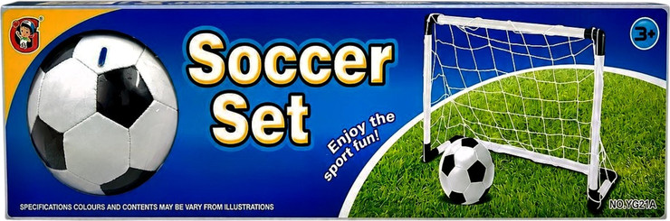 שער כדורגל לילדים עם כדור - Soccer Set
