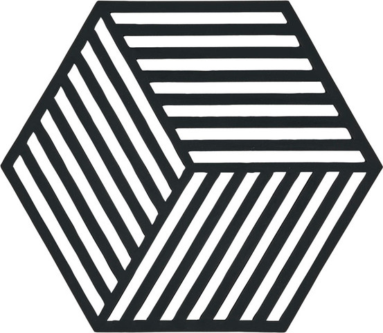 תחתית לסיר Hexagon - שחור