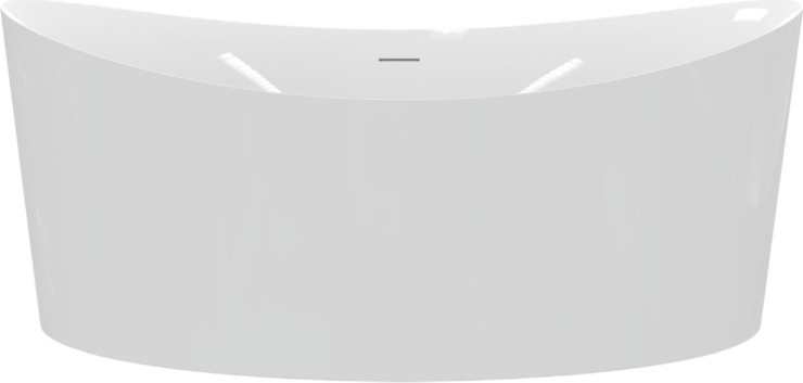 אמבטיה עומדת FREE STANDING דגם לונה 160/70 לבן מבריק