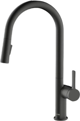 ברז מטבח נשלף שחור מט 2 מצבי זרימה דגם K655