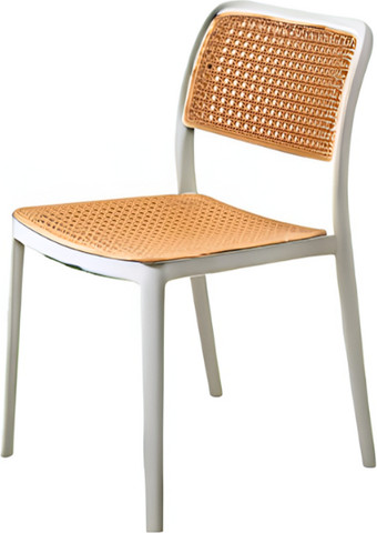 כסא RATTAN צבע כסא RATTAN   לבן
