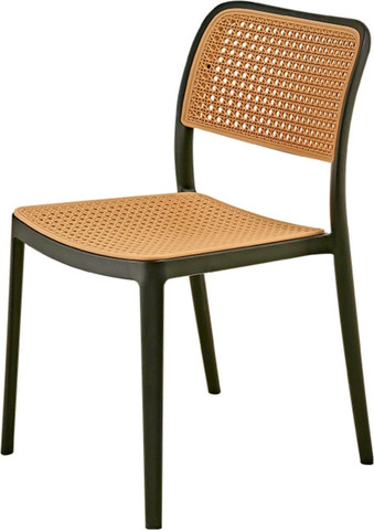 כסא RATTAN צבע כסא RATTAN  שחור