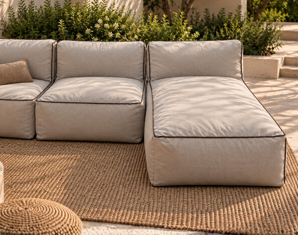 פוף שזלונג מודולרי POSITANO Linen