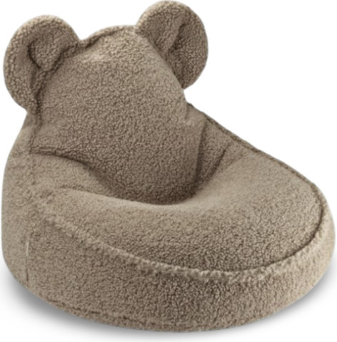 פוף דובי לילדים Teddy Bear -Greige