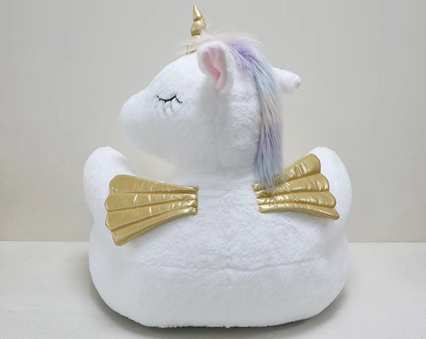 פוף חד קרן לילדים עם בובה תואמת |  UNICORN