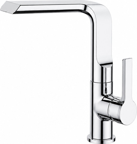 ברז לכיור רחצה ZV0124CH מגיע עם פיה מסתובבת צבע PVD ניקל מבריק